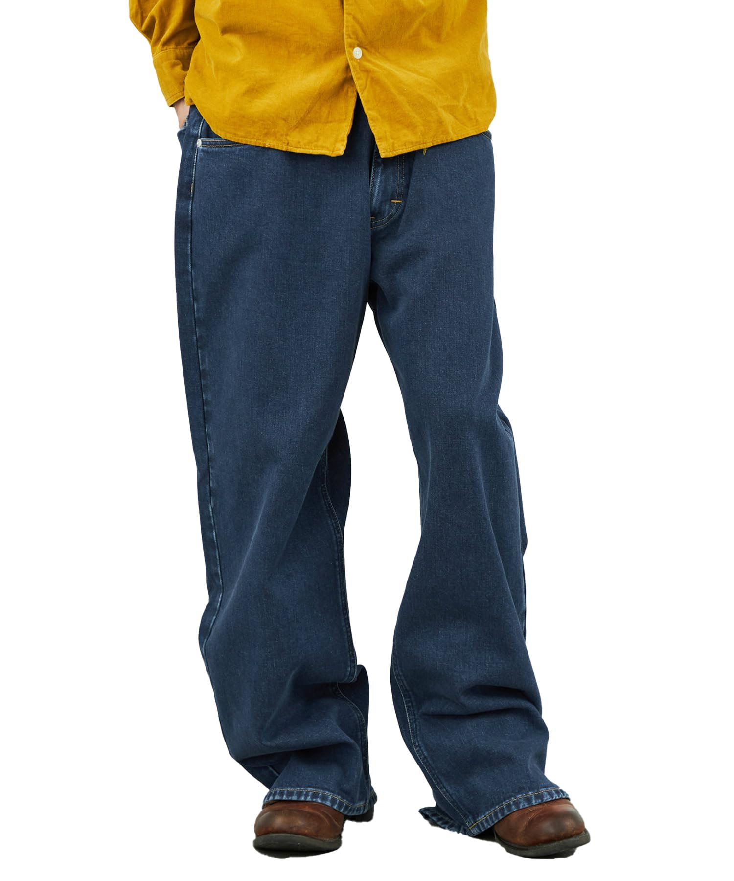 

Джинсы Lee Wide Straight Деним Средний Потертый Вариант Мужские Брюки, Темный,