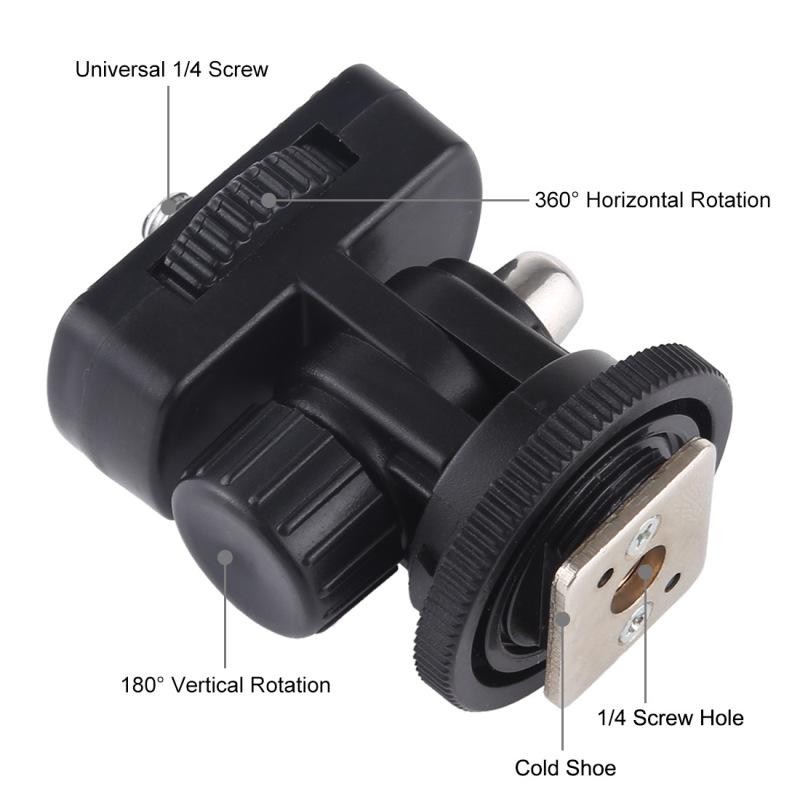 1/4 inch Screw Thread Cold Shoe Tripod Mount Adapter