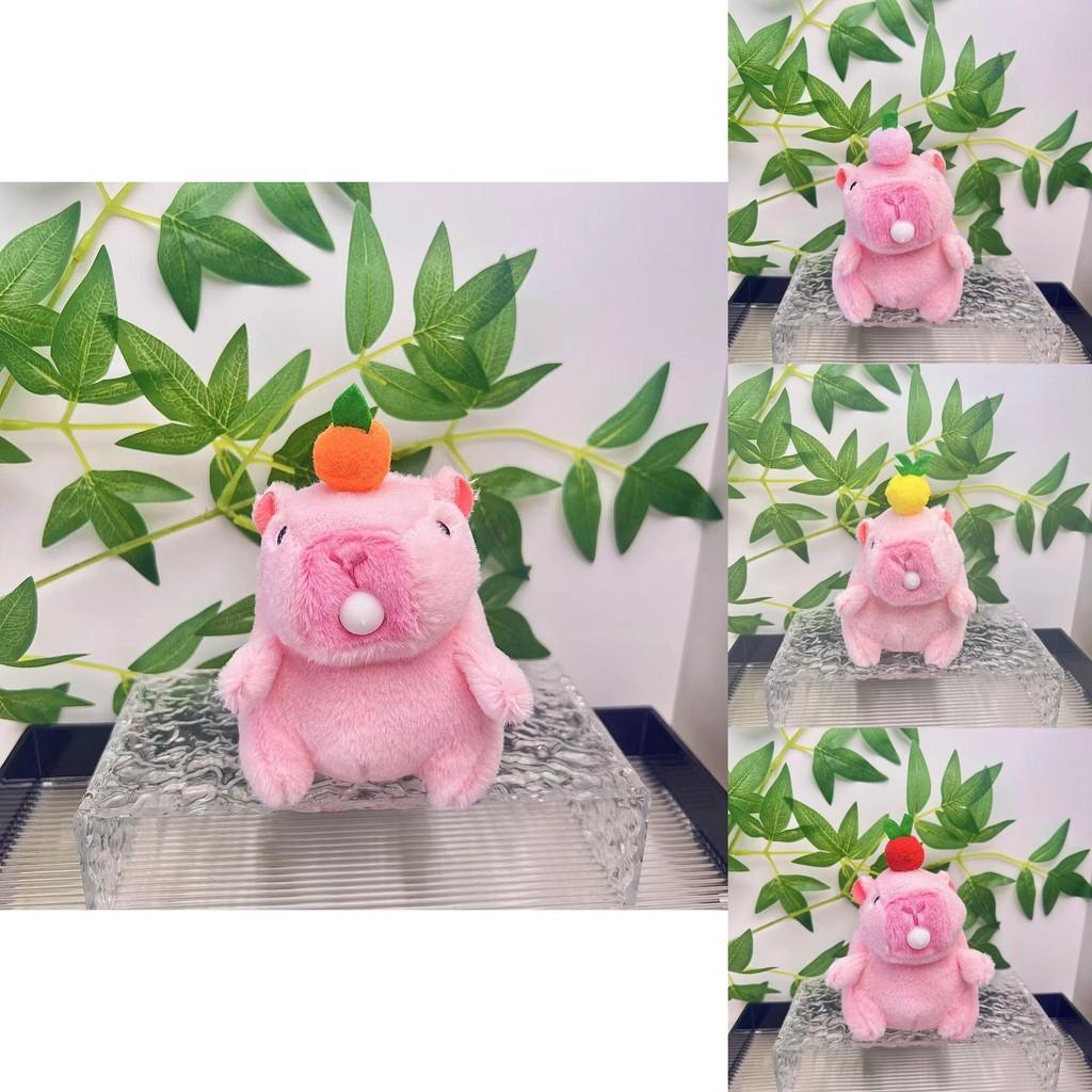 Capybara Plush Delightful Keychain Cute Cartoon Animal Hanging Figure In Various Colors