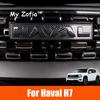 Für GWM New HAVAL H7 2025 2026 Auto Front Logo Netzwerk Schwarze Embleme Kofferraum Heck Logo Schwarzes Abzeichen Aufkleber Zubehör