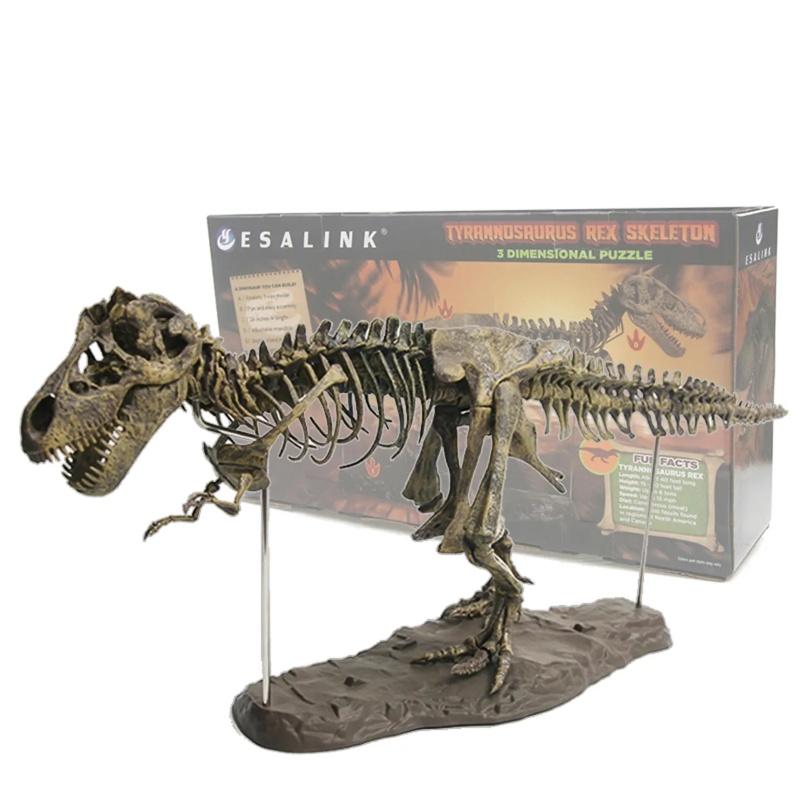 Dinosaur Fossil Toys T Rex Skeleton Model Kit for Kids INS Popular Realistic Educational Building Set Home Desk Decor Gift