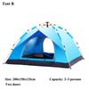 Tente de camping d'extérieur à ouverture automatique rapide, Protection solaire imperméable, Abri de pique-nique sans montage, Espace large pour la famille, Plage, Douce et confortable
