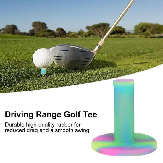 54/65/70MM Buntes Gummi-Golf-Tee T-Form Driving Range Indoor Outdoor Golf-Übungsballhalter Golf-Trainingshilfe Golf-Zubehör Golfer-Geschenke