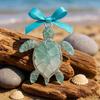 Car Pendant Handcrafted Sea Glass Ornament Sea Turtle Octopus Seahorse Ocean Animal Design Ornament Beach