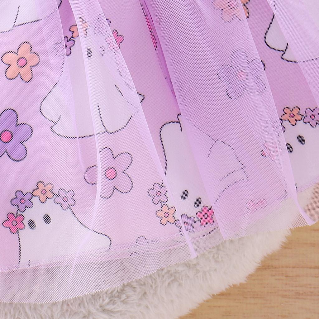 Infant Toddler Long-Sleeve Romper & Skirt Set