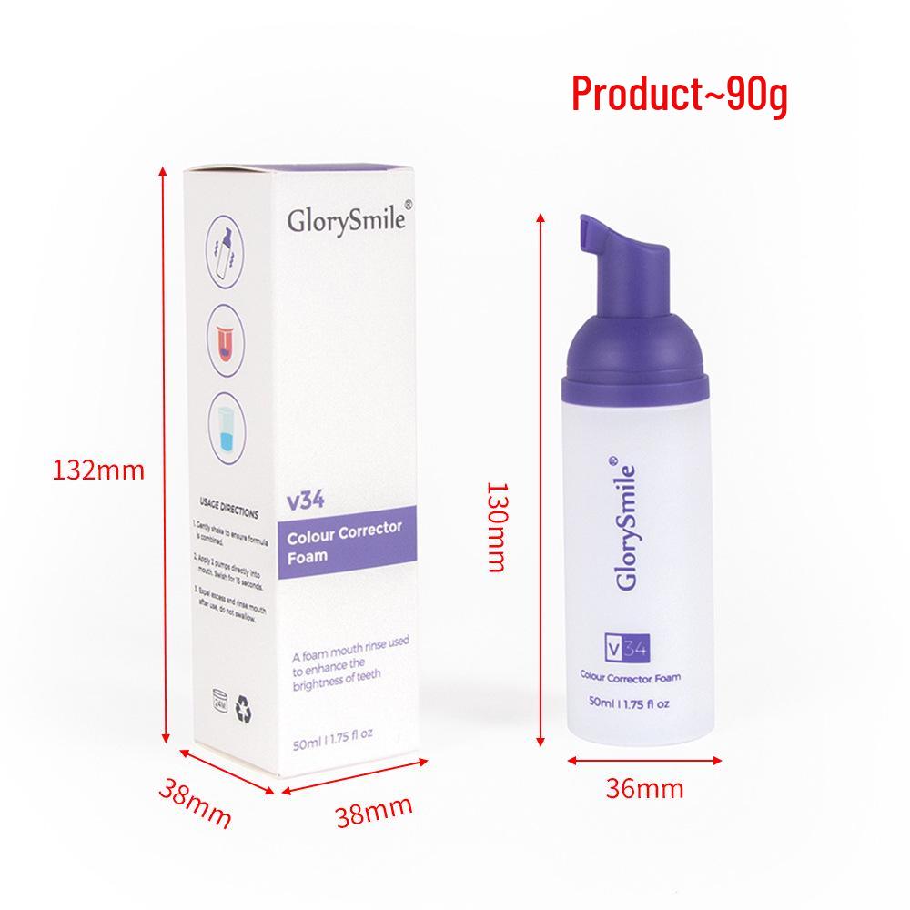 Glory Smile V34 Teeth Whitening Purple Toothpaste Essence