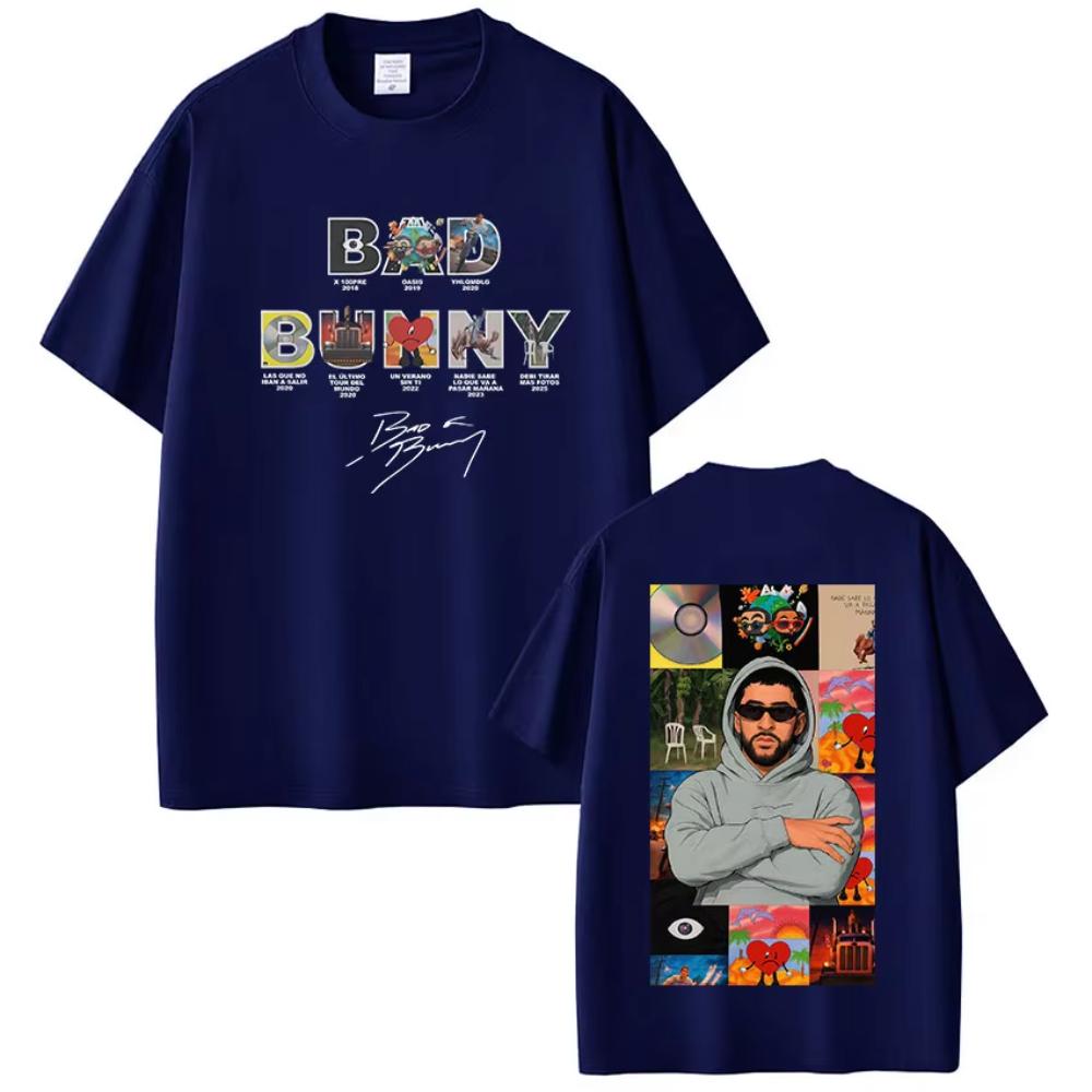 Camisetas Gráficas de Álbum del Rapero Bad Bunny Debi Tirar Mas Fotos Camisetas DTMF para Hombres y Mujeres Moda Camisetas de Manga Corta