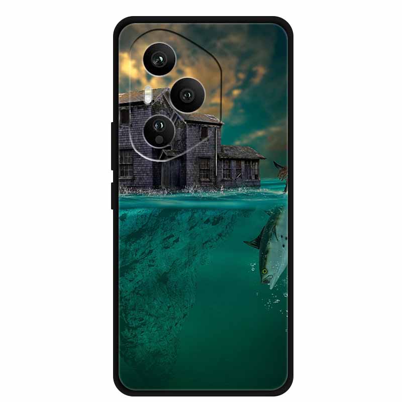 For Honor 400 Pro 5G Case Original Soft Silicone TPU Phone Cases Cover Honor400 Pro DNP-NX9 6.7" Fashion Protector Planet Capa