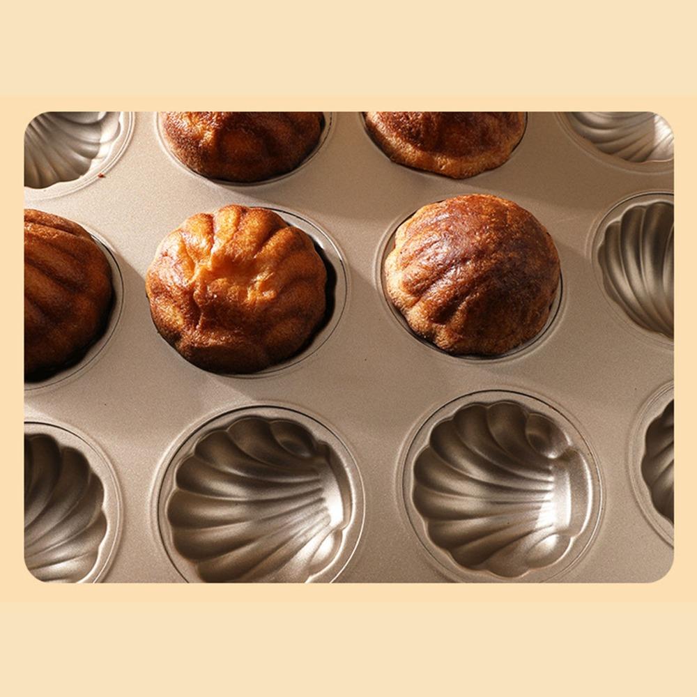 12 Cavity Cookie Tray Heat Resistant Madeleine Mold Cake Pan Professional Baking Mold  Desserts