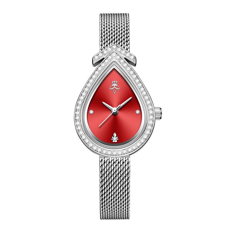 Luxury Water Drop Shaped Women`s Quartz