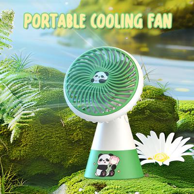 Portable Desk Fan Single Speed USB Rechargeable Mini Table Fan 90 Degree Rotation Quiet Cooling Fan for Home Office Bedroom Dorm