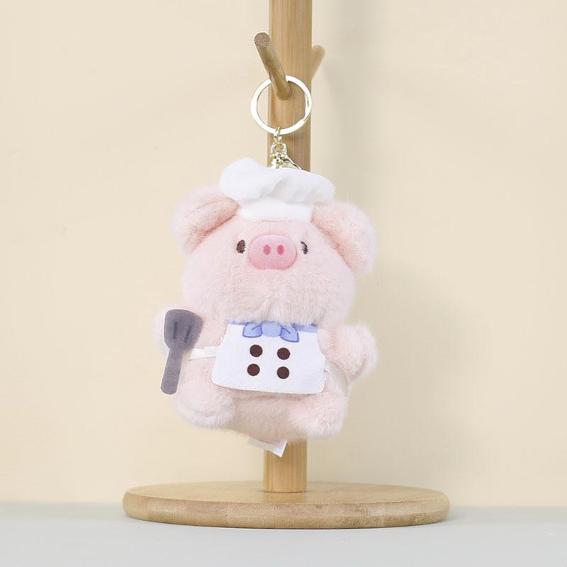 Plush Pig Toy With Sports Design For Kids Gift And Bag Decoration