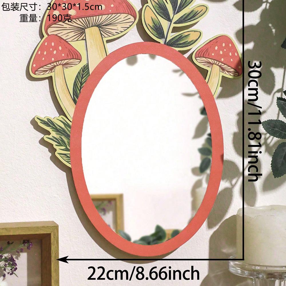 

Mushroom Wooden Acrylic Lenses Pendant Lightweight Portable for Home Bedroom Wall Decoration Gifts Souvenirs