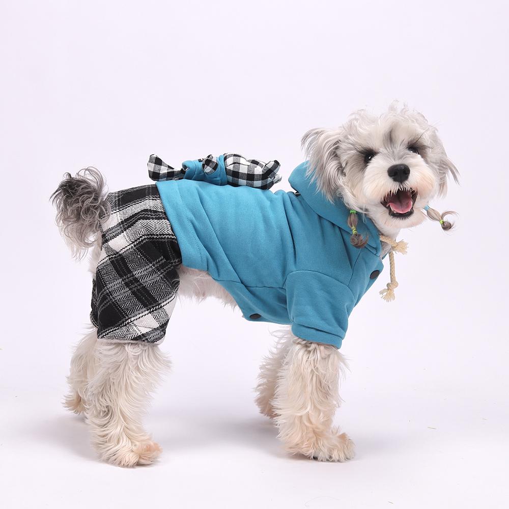 Warm Thicken Dog Jumpsuit for Small Dogs Winter Pet Clothes Puppy Schnauzer Pomeranian mascotas Overalls Clothing