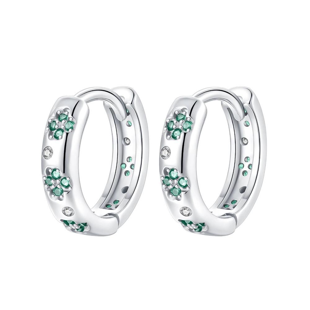 925 Silver Four Leaf Clover Pendant Green Lucky Charm Beads DIY Jewelry for Women Bracelet Making Diy