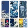 Phone Case for Samsung A17 A13 A15 A25 A35 A51 A55 A71 A21S A11 A31 A41 A23 A53 A73 5G A03S A05s Cover Fashion Great Blue Wave
