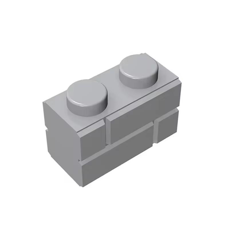 10PCS 98283 Bricks Parts DIY 1x2 Checkered Brick Wall Brick Parts Compatible Educational Building Blocks Parts Toys