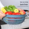 Three-Piece Kitchen Set: Vegetable Washing Basket, Drain Basket, and Fruit Plate