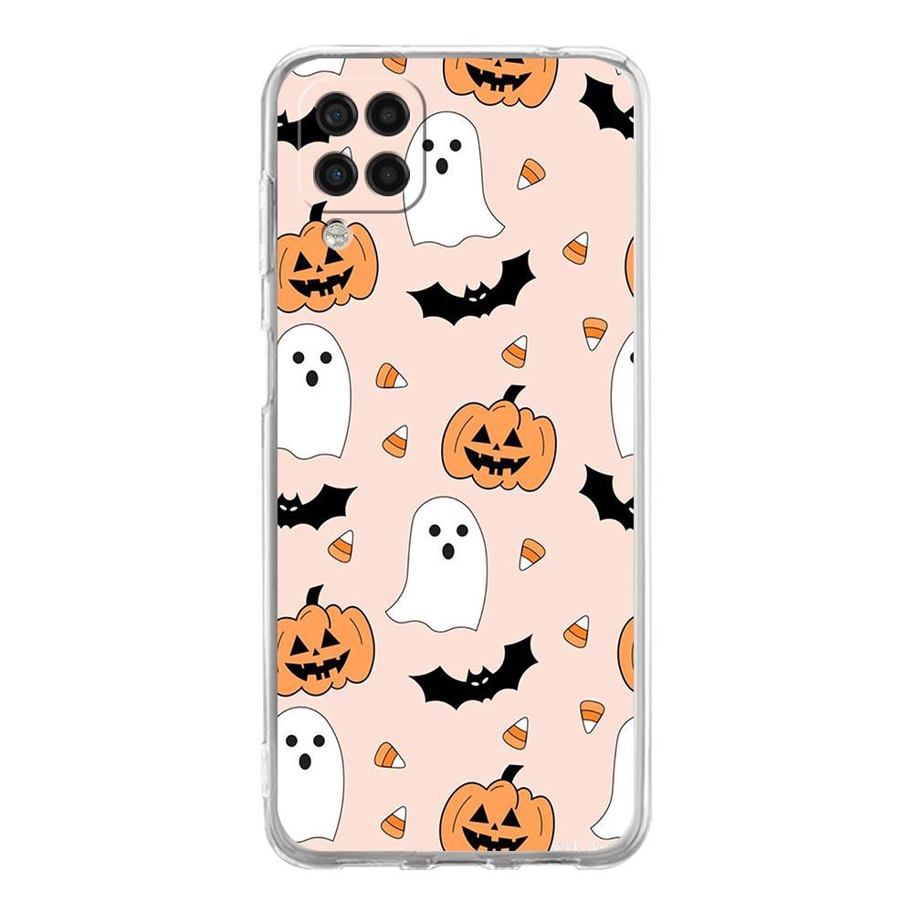 Leaves Fall Fox Pumpkin Halloween Phone Case For Samsung A13 A33 A73 A53 A23 A51 A71 A21S A12 A31 A41 A03S A22 A52 A32 5G Cover