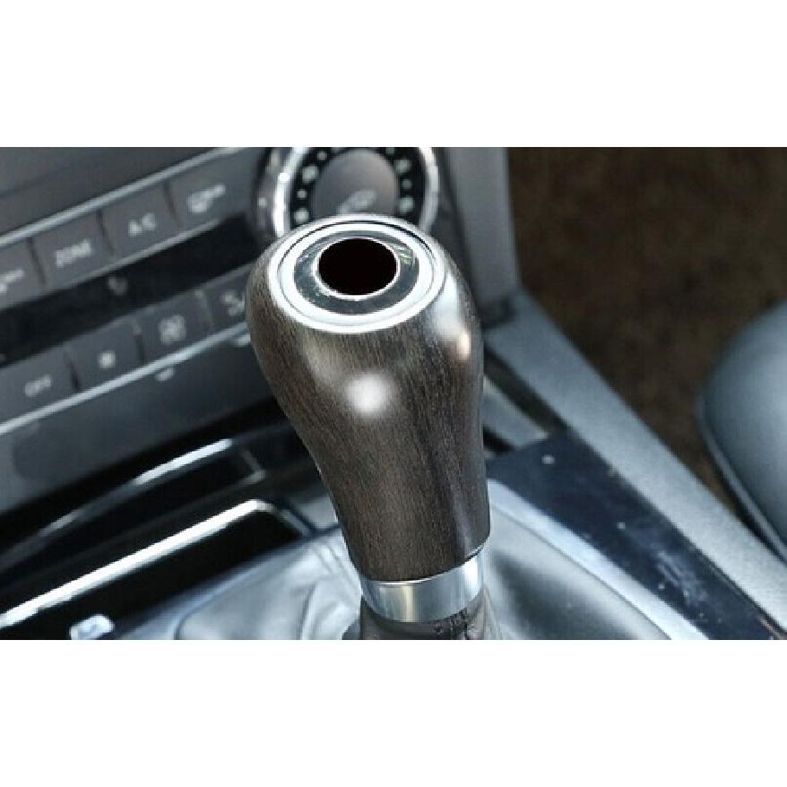 Oak Wood Grain Inner Gear Shift Knob Cover Trim Fit For Benz C-Class 2004-2014