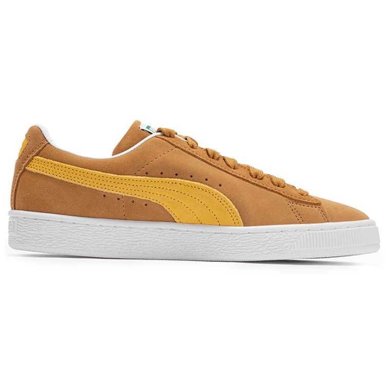 Puma Suede Classic XXI Unisex Desert Tan Yellow White Lifestyle Sneakers 374915-53