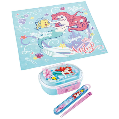 Skater Kids' Lunch Cloth, 43x43cm, Made In Japan, Disney Ariel, 24 KB4