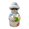 Escultura Engraçada de Boneco de Neve Resina Única Presente de Natal Para Parentes Família E Colegas Adereços de Foto