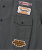OUTSTANDING Wappen Mechanic Half Work Shirt_Charcoal