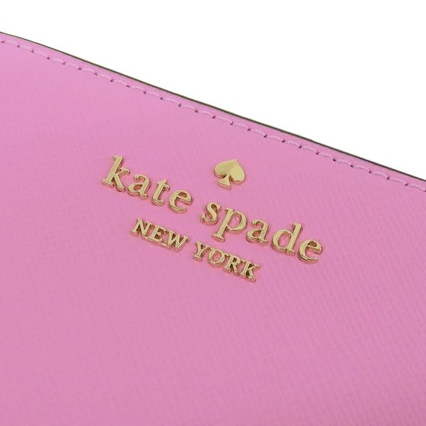Kate Spade Women's Compact Bifold Wallet, Pink Leather, Outlet Brand, Madison Medium Compact Bifold Wallet, MADISON SAFFIANO LEATHER MEDIU KC580 655
