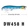 83,5 mm Köder 6 g White Shark Squid Submerged Bait Popper