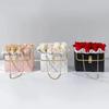 Paper Handy Gift Bag Flower Box Handy Gift Bag Basket Wedding Party Valentine's Day Gift Rose Flower Storage Packaging Birthday