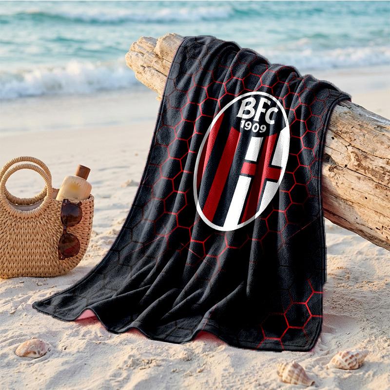 Bologna FC Print Mikrofaser Strandtuch Schnelltrocknend Saugfähig Großes Handtuch für Strand Schwimmen Reisen