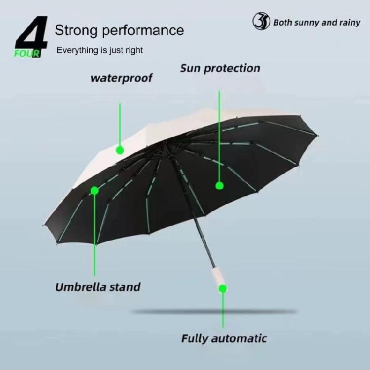 60 Rib Umbrella with Easy Auto Open/Close Feature Sun Rain Protective Umbrellas Automatic Fold