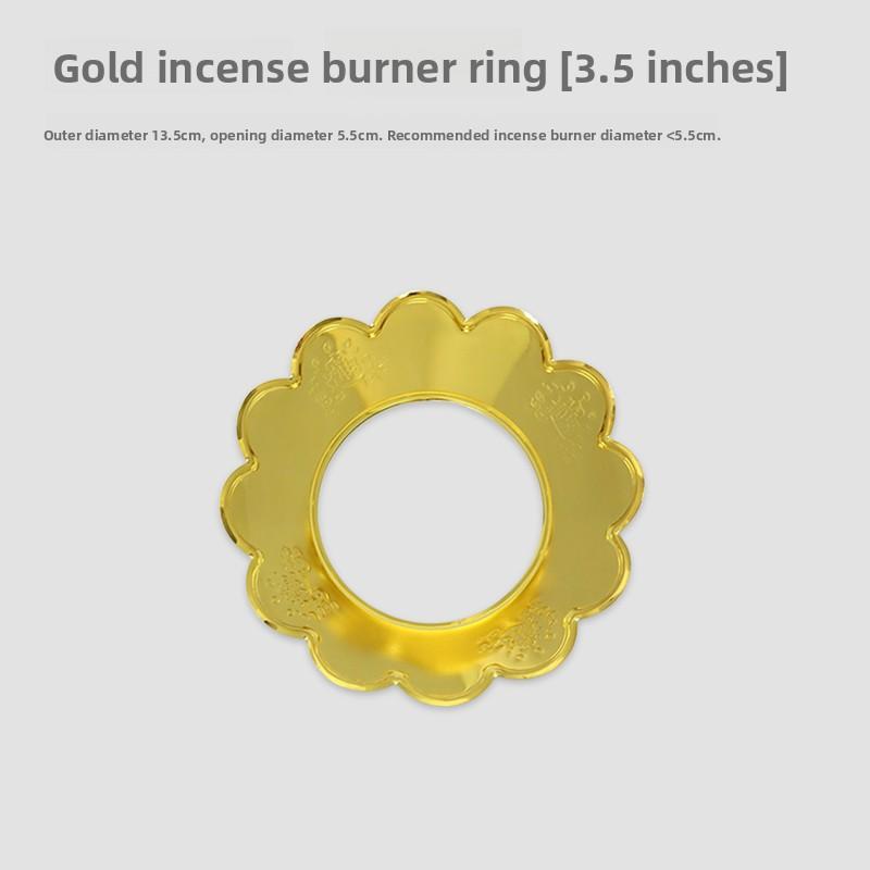 

Thick Alloy Incense Holder Cover Protective Shield Ornamental Home Decor Buddhist Supplies Prevents Ash from Falling
