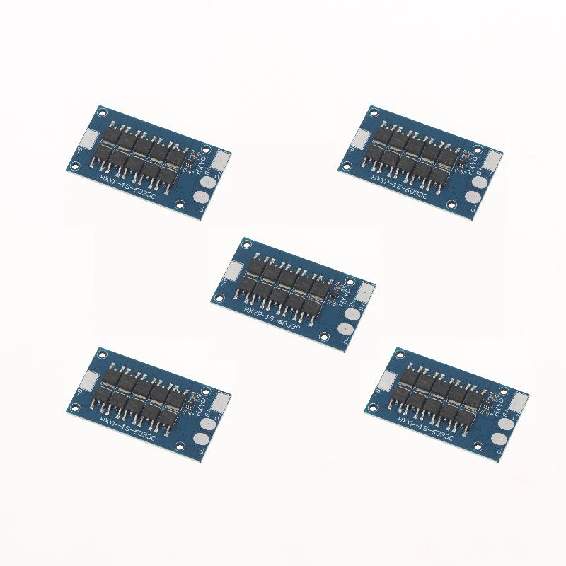 1/5Pcs 1S BMS 30A 3.2V LiFePO4 / 3.7V Lithium Battery Protection Board With 18650 Cell Short-Circuit Overcharge/Over-Discharge+