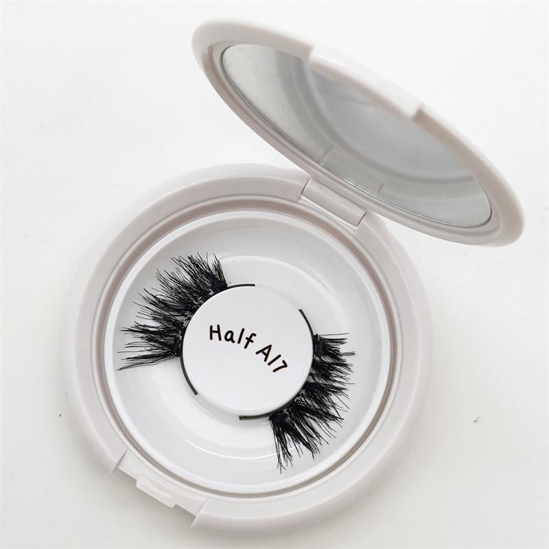 New No Glue No Eyeliner Handmade Synthetic Hair Cruelty-Free Reusable Half False Eyelashes Soft Band Quantum Magnetic