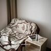 Retro Air Conditioning Blanket Home Decoration Sofa Blanket Portable Camping Folding Blanket Company Lunch Break Warm Products