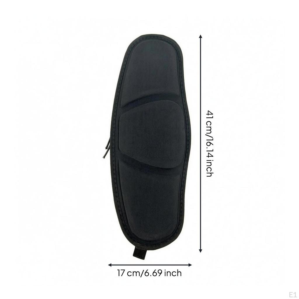 Kayak Seat Cushion textileCovered Canoes Black Watercraft Gear