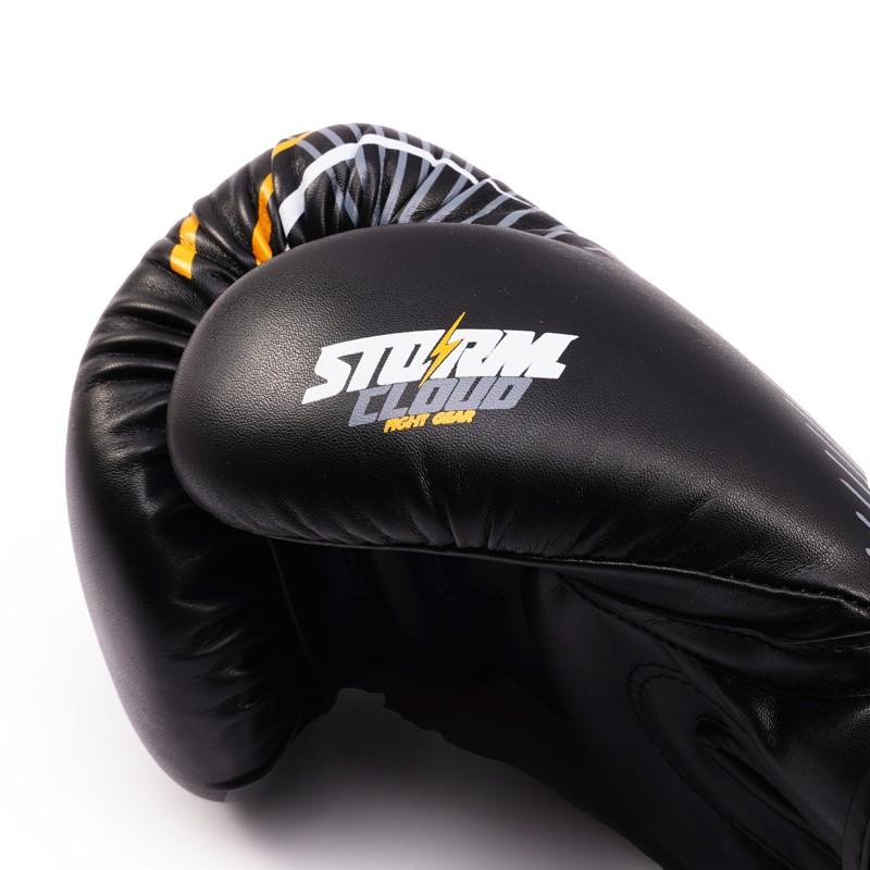 StormCloud StarFall Boxing Gloves Black/Yellow 14oz