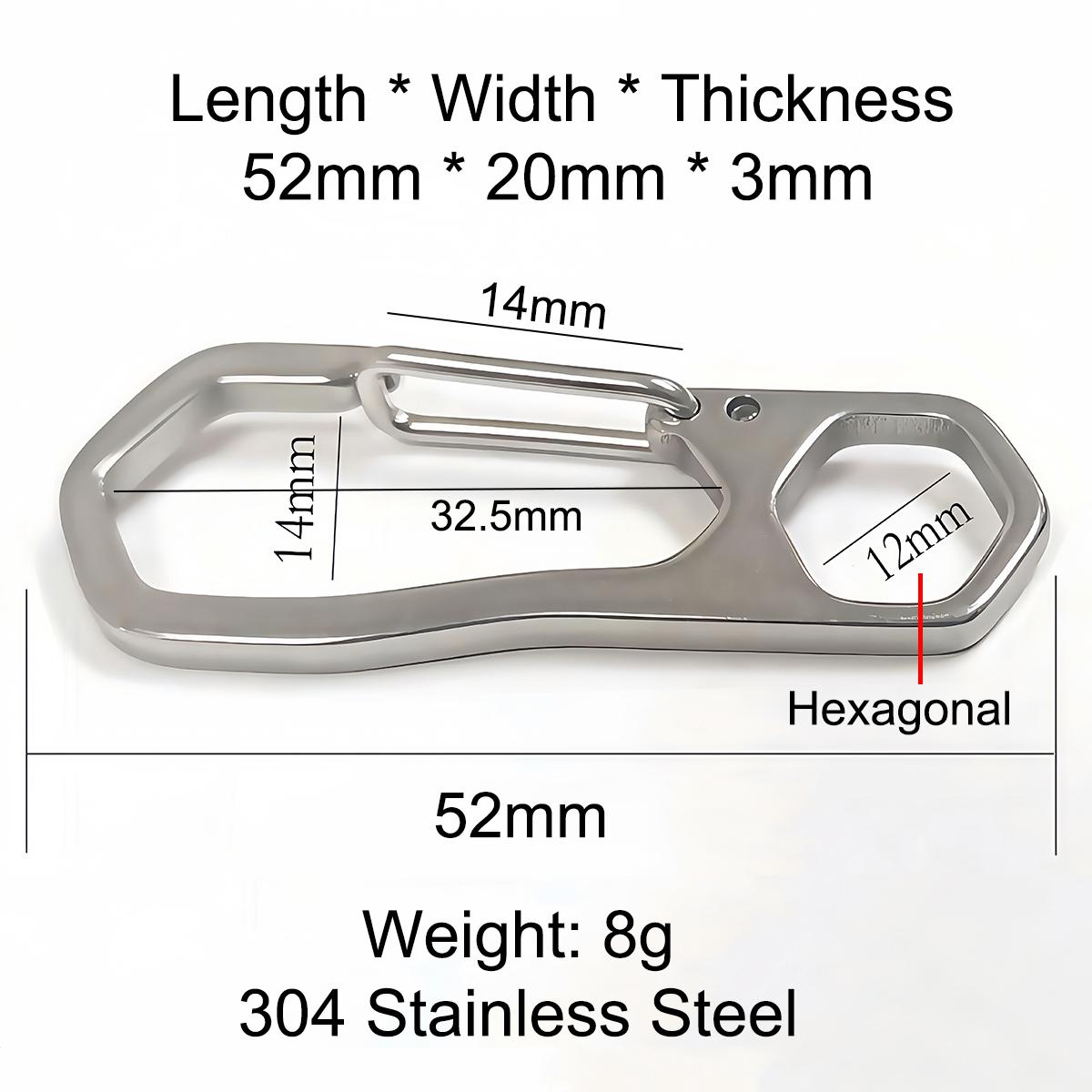 

1-3PCS Stainless Steel Keychain Carabiner Lobster Clasp Buckle Outdoor Camping Spring Snap Hooks Dog Chain Key Chain Tool Clips 1 PCS
