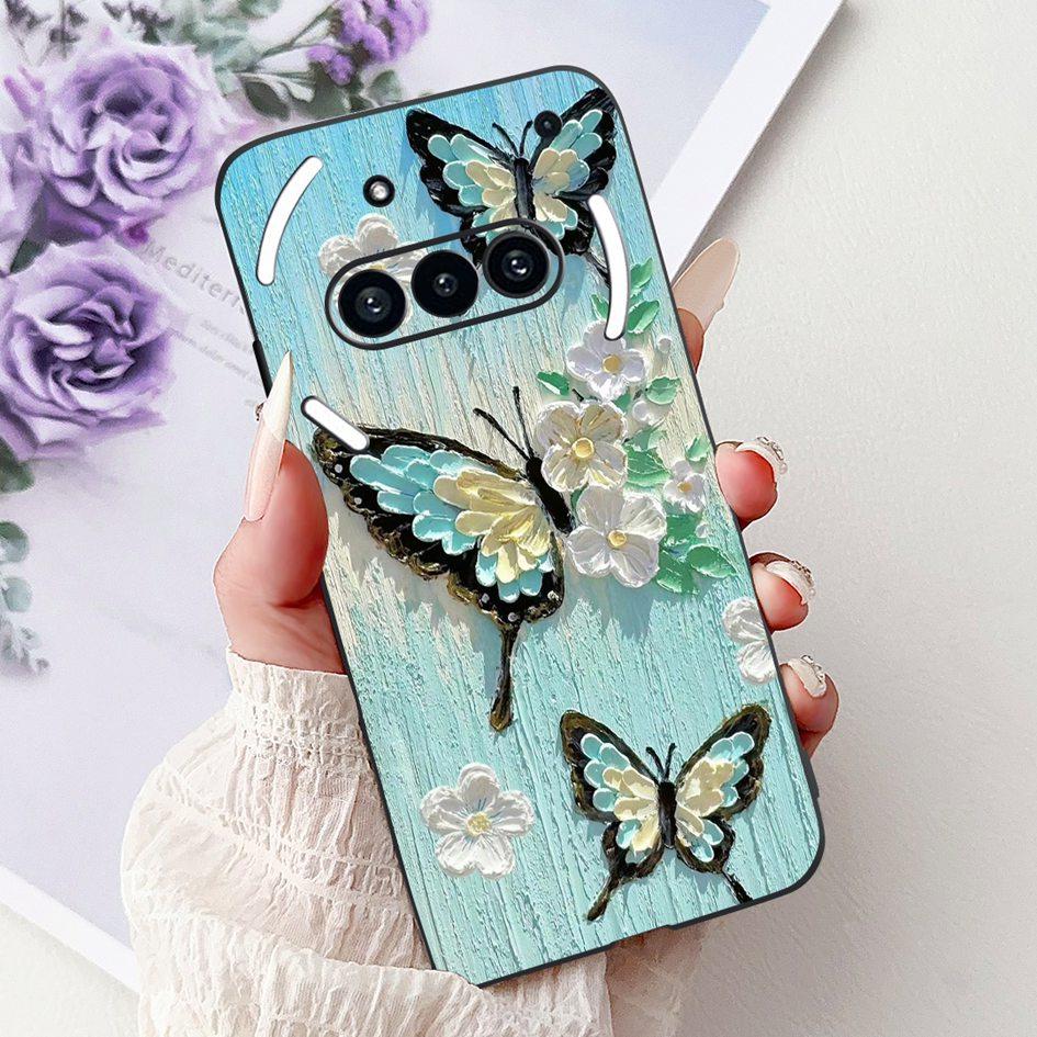 For Nothing Phone 3A 2025 Case A059 Fashion Flower Cats Cartoon Silicone Soft Shockproof Cover For Nothing Phone3A 3A Pro Bumper