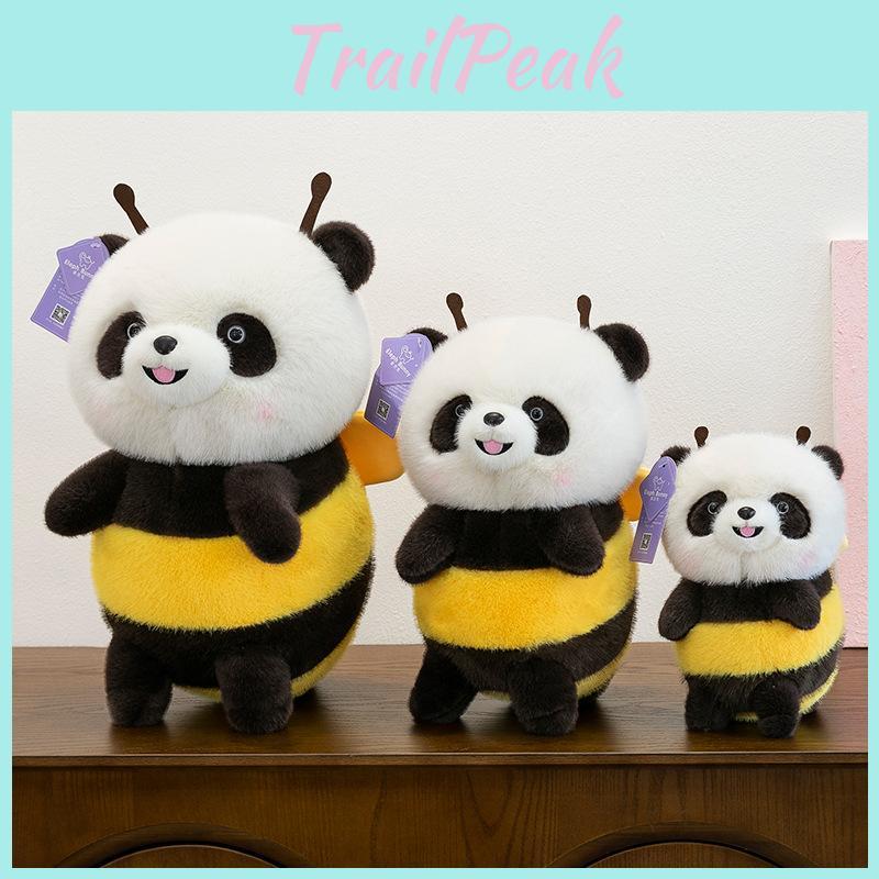 Turned Cute Panda Bee Plush Toy Cartoon Kid Sleep Accompany Girl Gift Holiday