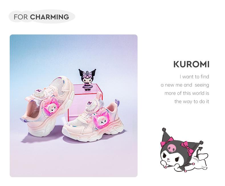 Kaiti Cat Children's Shoes Cute Cartoon Lighting Shoes 2026 Spring/Summer Girls' New Thick Bottom Dad Shoes