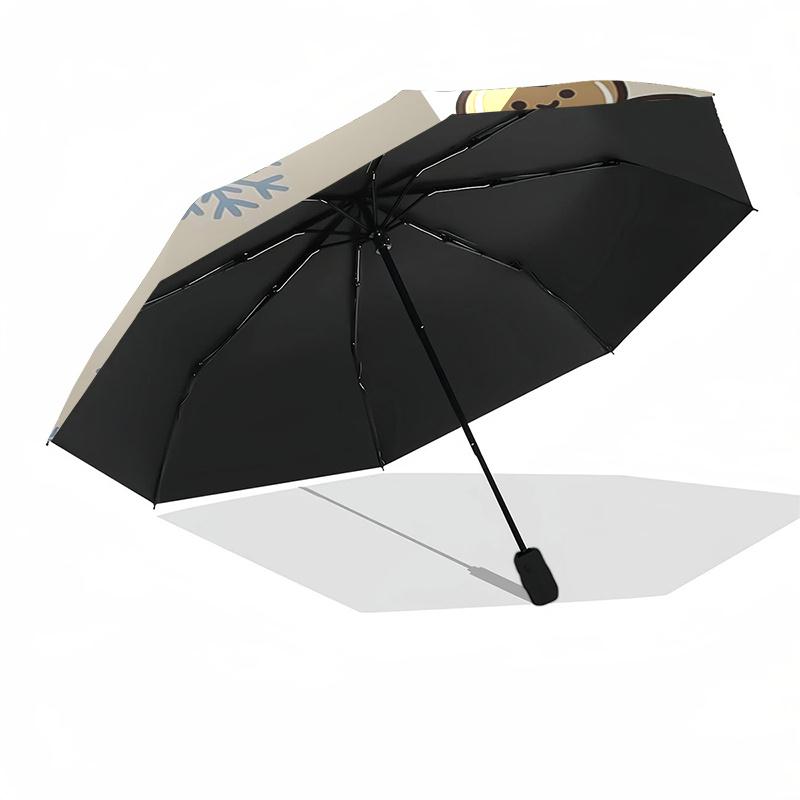 Reiseregenschirm mit Capybara-Motiv - 8 Rippen, Automatisches Öffnen und Schließen, Tragbares faltbares Design, Kompakter und stilvoller Schirm für unterwegs