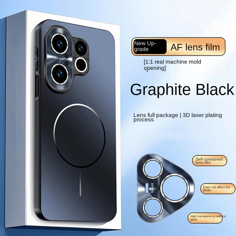 For VIVO X200 FE Metal Lens Protection Wireless Charging Case For VIVO S30 Pro Mini Matte PC Acrylic Hard Shockproof Cover