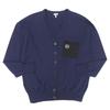 LOEWE Anagram logo wool cardigan in good condition, women's, S, S359Y16K04 tops S NavyUsed