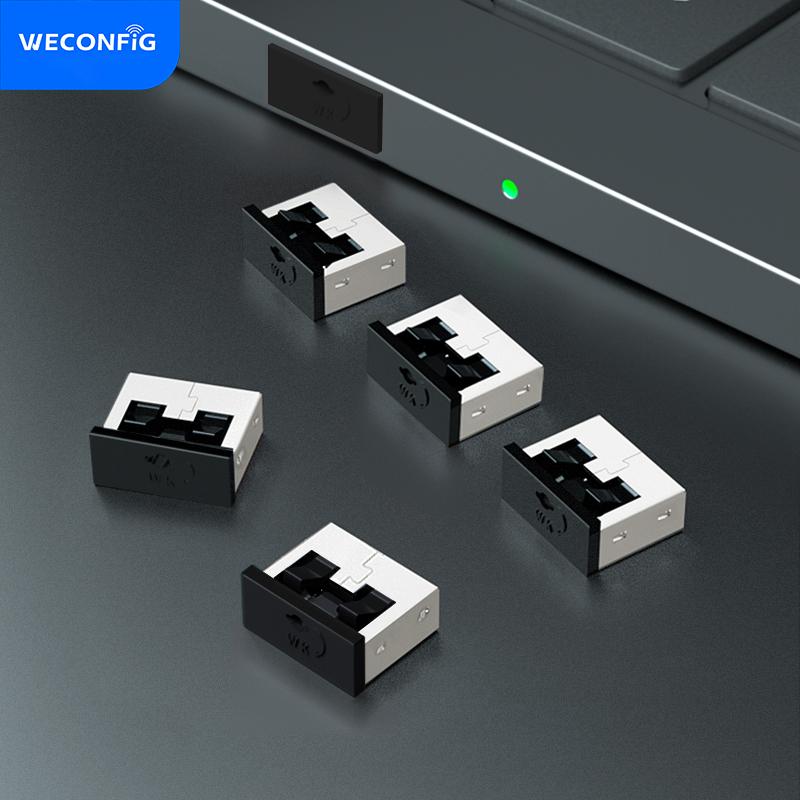 Metal USB Port Lock, USB Port Blocker with Key,  USB Data Security Lock, 10 Locks with 1key