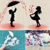 2Pcs/Set Little Girls Dies Cuts For Card Making, Hearts Cutting Dies, Stars Metal Die Cutting Mold, Scrapbooking Dies, DIY Etched Embossing Stencil