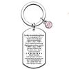 Stainless Steel Keychain Wholesale For Father's Day And Mother's Day Gift Auntie And Nephew Modern And Simple Style