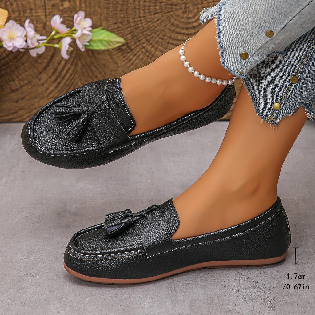 Plus Size Shoes for Women 36-43 Spring Summer Women Slip On Platform Round Toe Comfortable Non-slip Flats Zapatos De Mujer